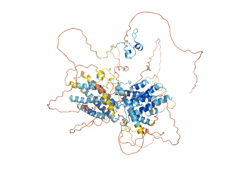 AlphaFold predicted structure of EDS1