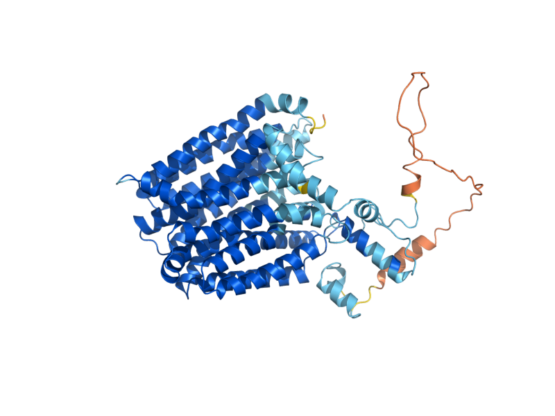 AlphaFold predicted structure of FLR1