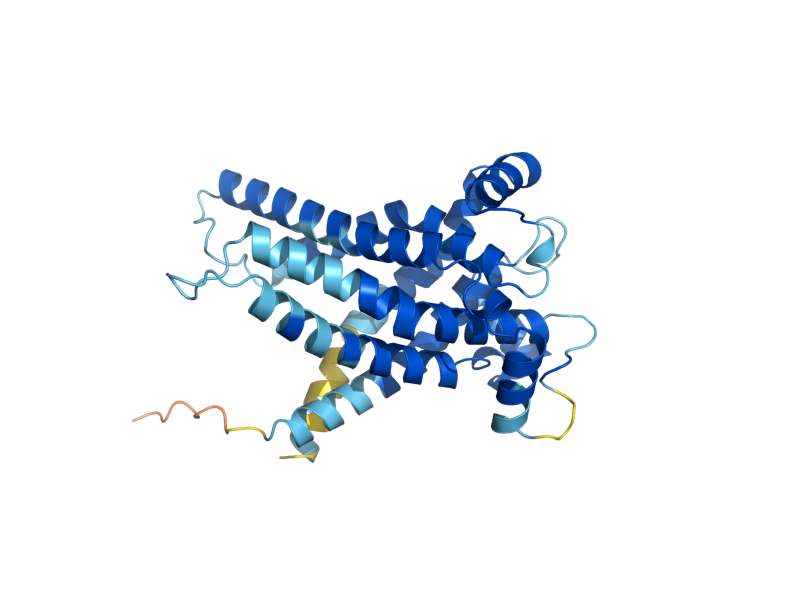 AlphaFold predicted structure of CTP1