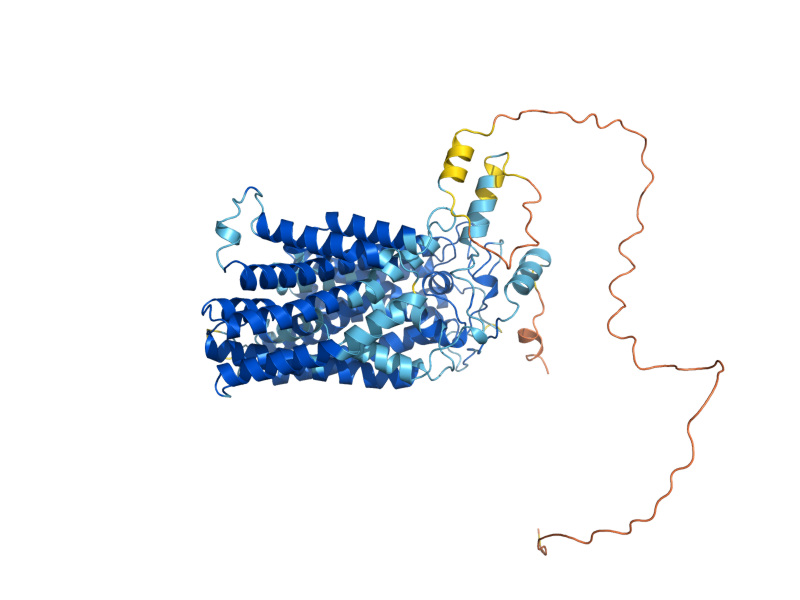 AlphaFold predicted structure of FUI1
