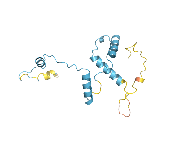 AlphaFold predicted structure of RRN10