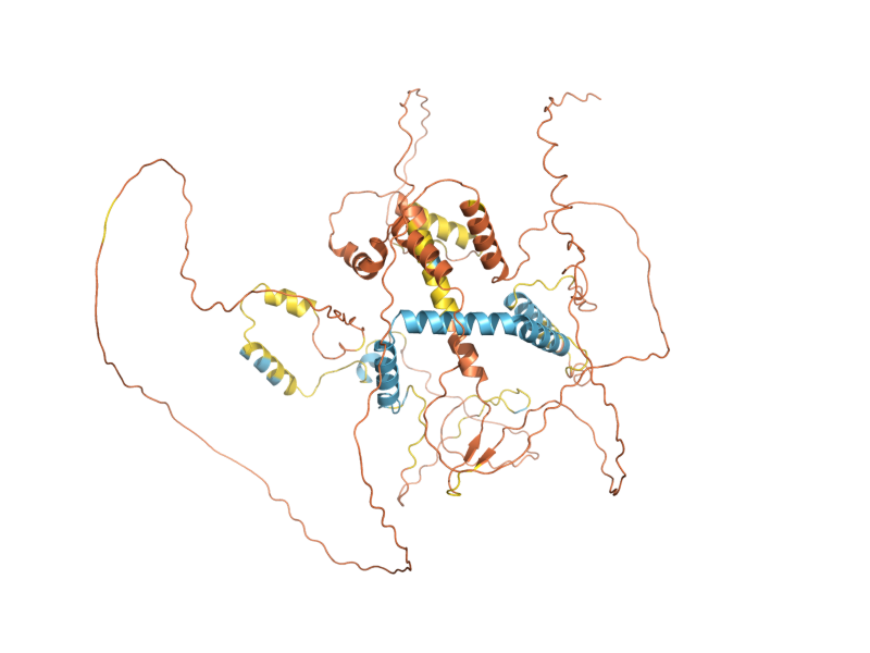 AlphaFold predicted structure of GIP1