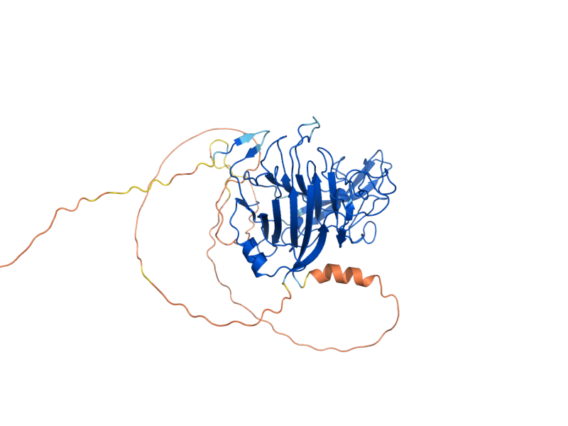 AlphaFold predicted structure of TOS1
