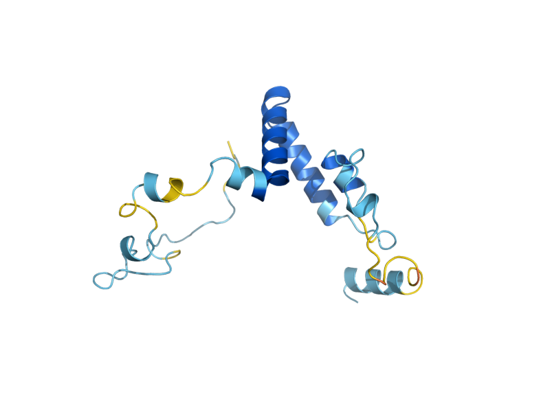 AlphaFold predicted structure of UMP1