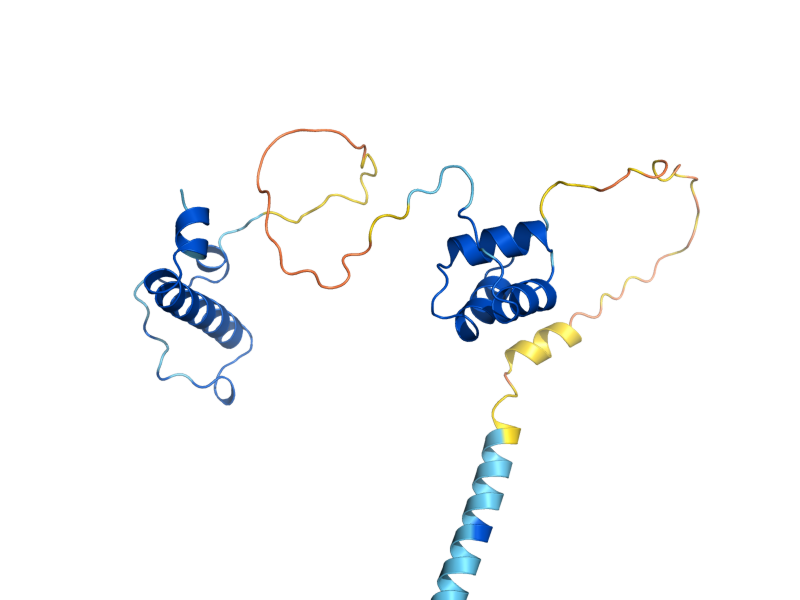 AlphaFold predicted structure of CUE1