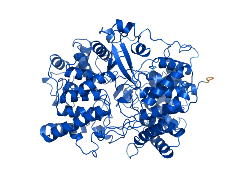 AlphaFold predicted structure of ERG7