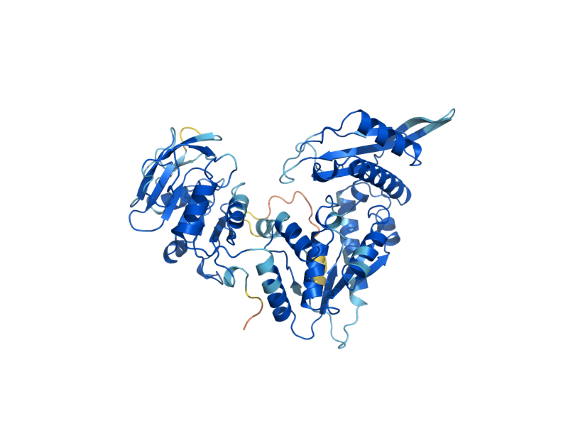 AlphaFold predicted structure of GUA1