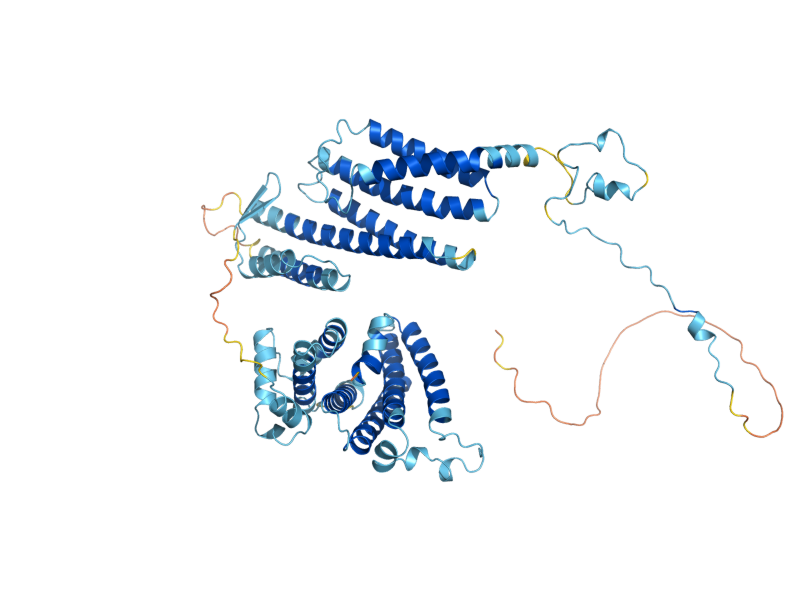AlphaFold predicted structure of SRP68
