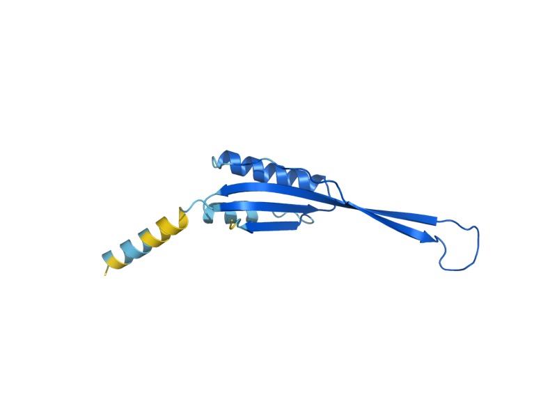 AlphaFold predicted structure of RPS20