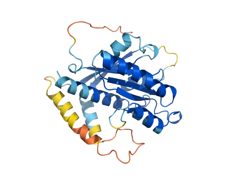 AlphaFold predicted structure of YHR022C
