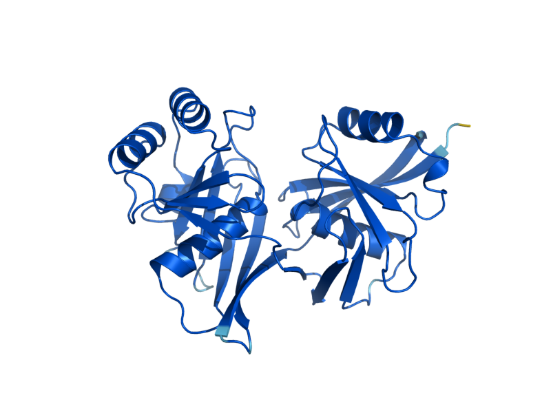 AlphaFold predicted structure of YHI9