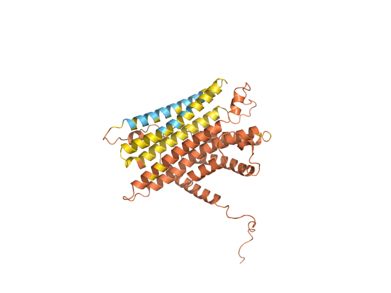 AlphaFold predicted structure of YHR054C