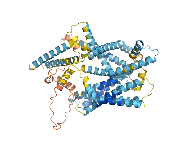 AlphaFold predicted structure of YHR078W