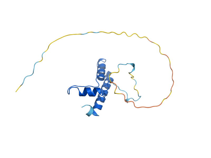 AlphaFold predicted structure of COX23