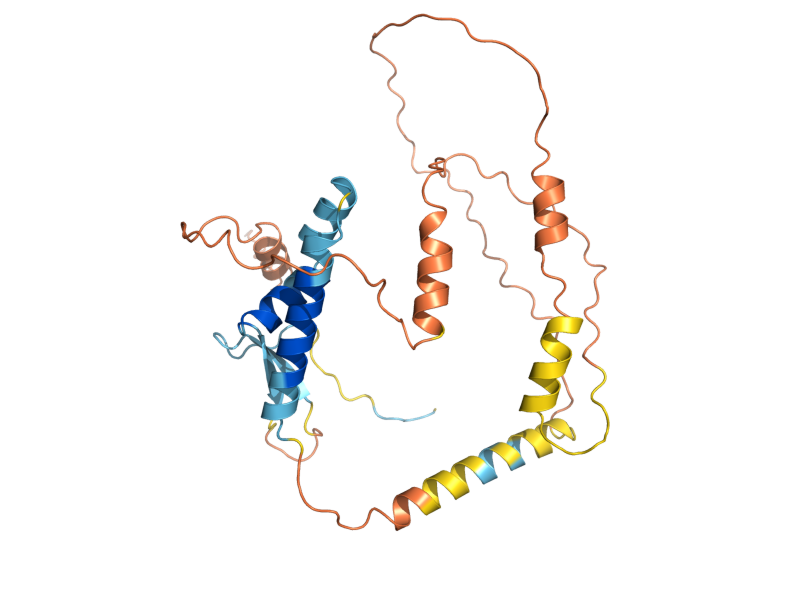 AlphaFold predicted structure of PEX18