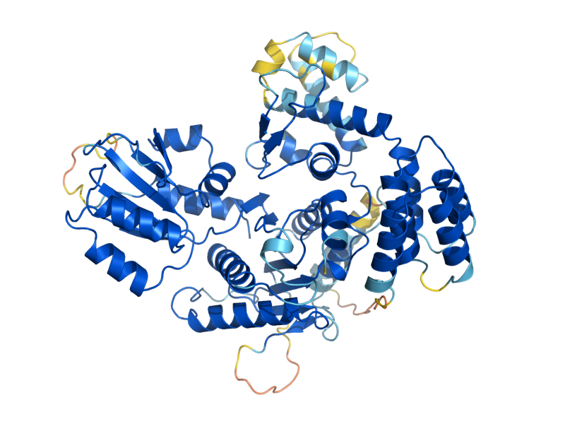 AlphaFold predicted structure of VPS45