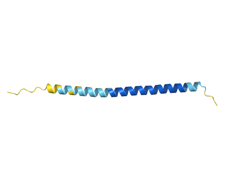 AlphaFold predicted structure of COX14