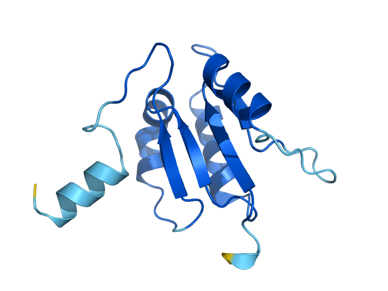 AlphaFold predicted structure of VMA7