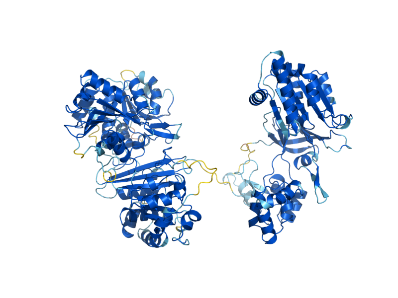 AlphaFold predicted structure of MET10