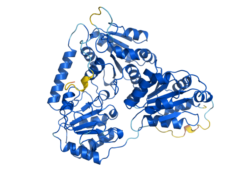 AlphaFold predicted structure of PXP1