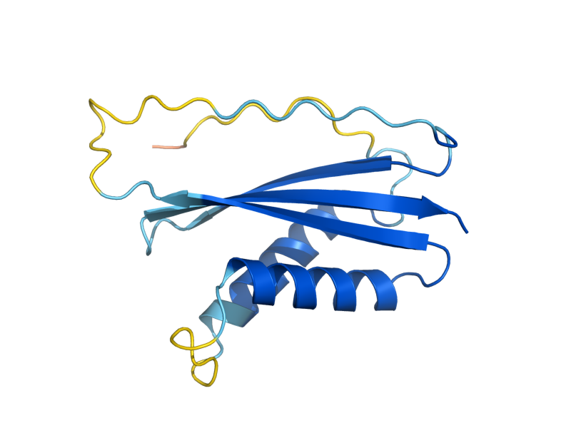 AlphaFold predicted structure of TDA2