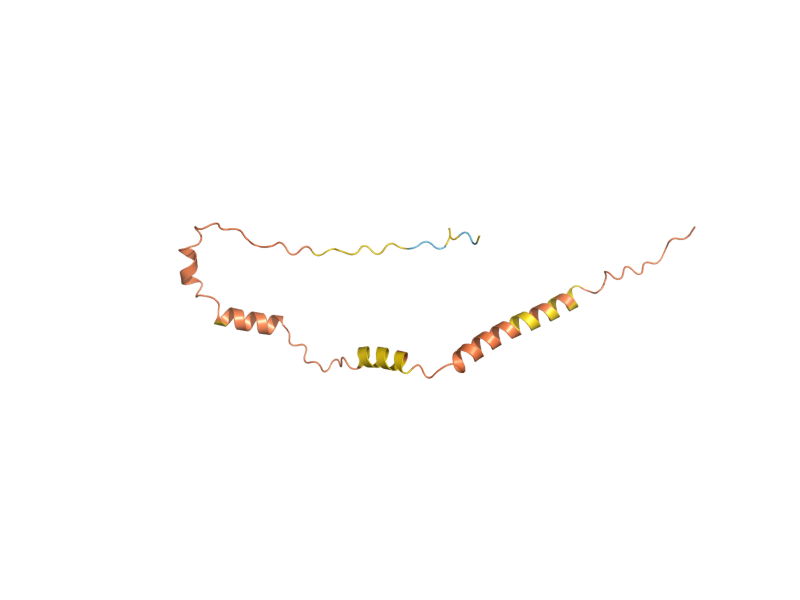 AlphaFold predicted structure of YER121W