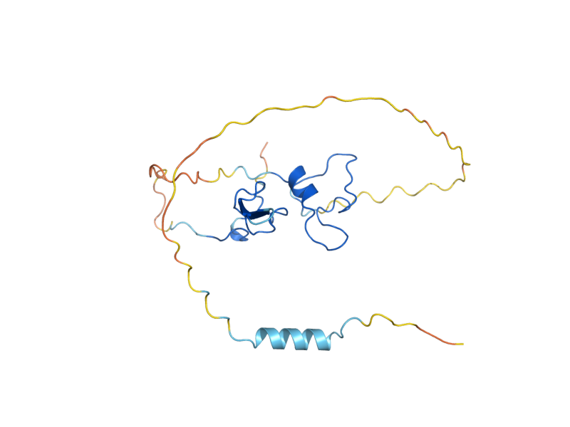 AlphaFold predicted structure of HUA1