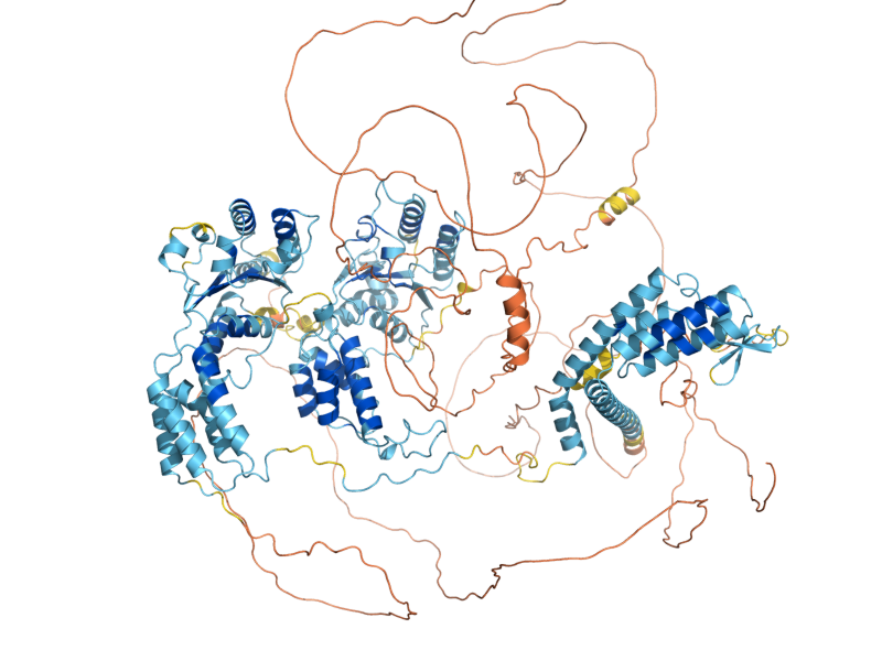 AlphaFold predicted structure of YTA7