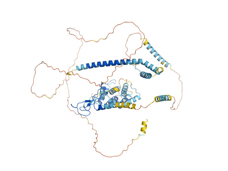 AlphaFold predicted structure of VPS27