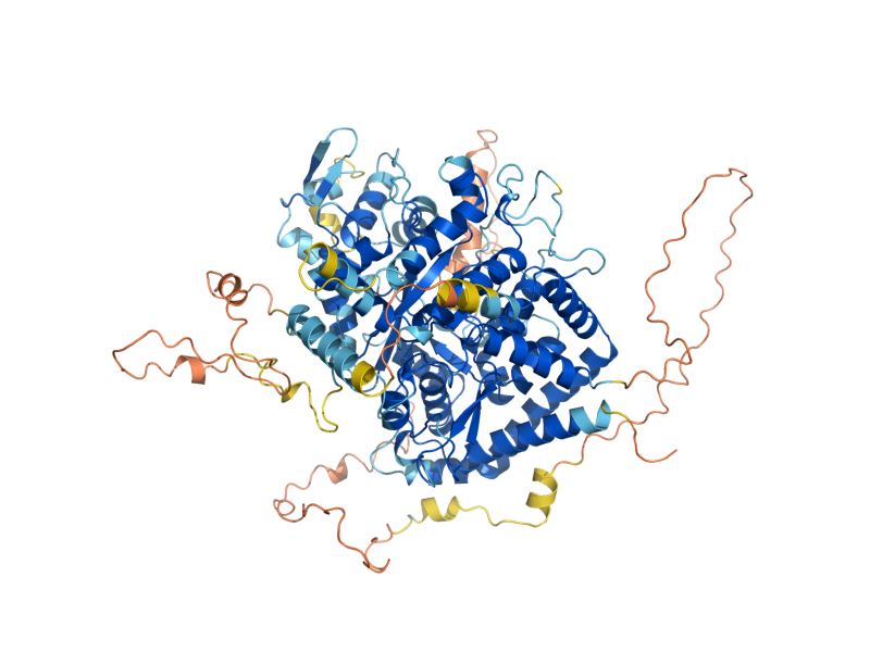 AlphaFold predicted structure of YJL070C