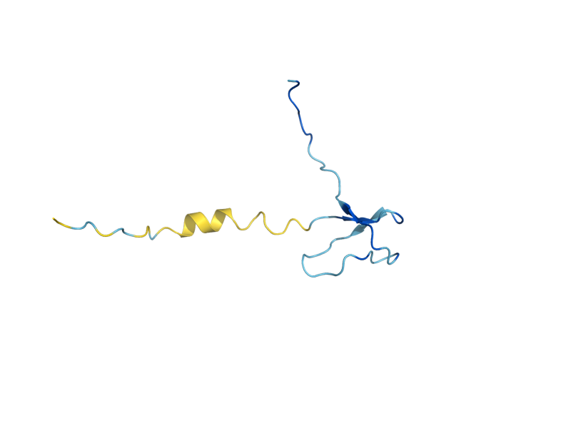 AlphaFold predicted structure of RPC10