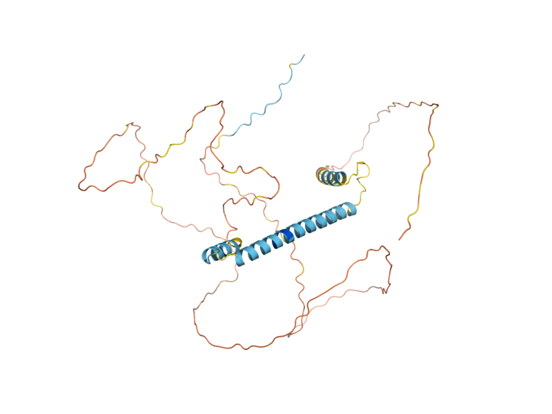 AlphaFold predicted structure of POG1