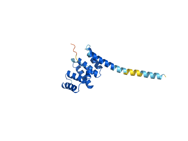 AlphaFold predicted structure of FIS1