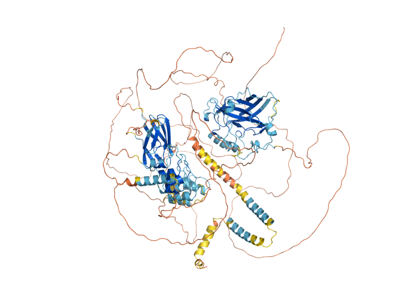 AlphaFold predicted structure of MGA2