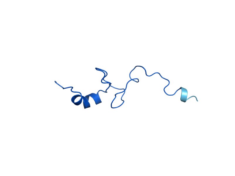 AlphaFold predicted structure of RPS29A