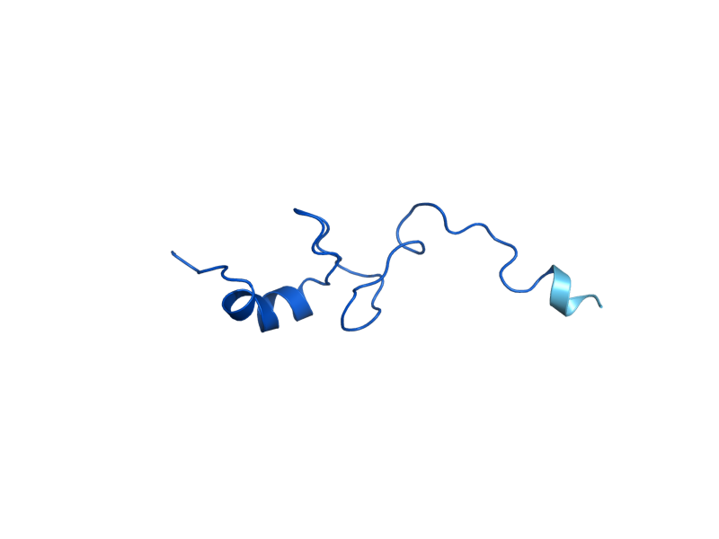 AlphaFold predicted structure of RPS29B