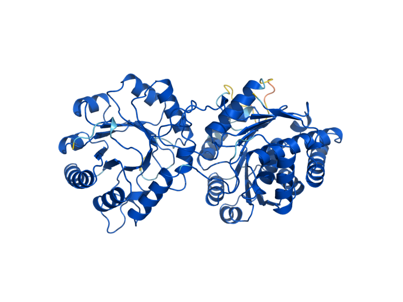 AlphaFold predicted structure of THI6