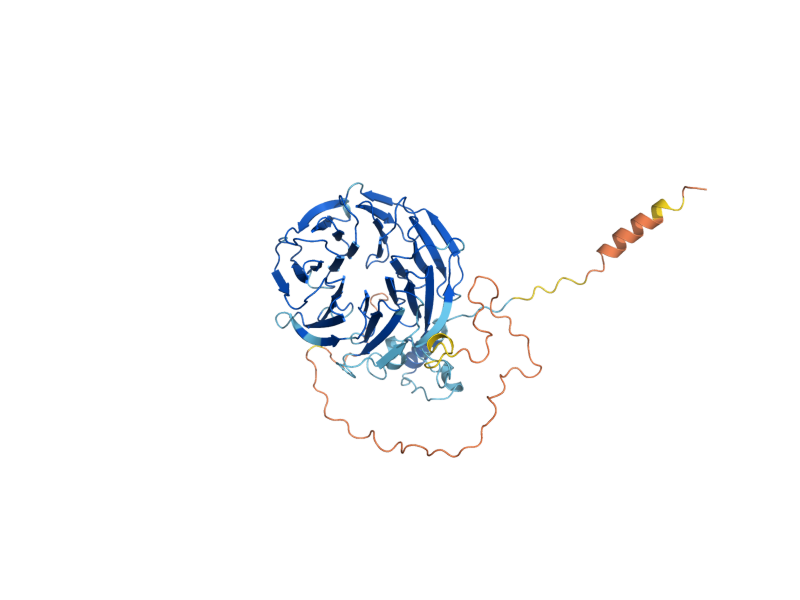 AlphaFold predicted structure of PFS2