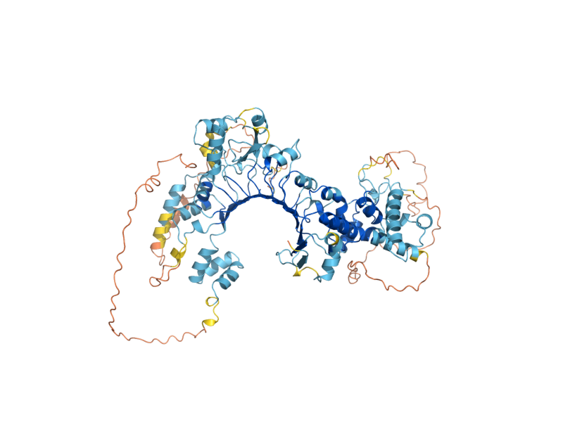 AlphaFold predicted structure of SKP2