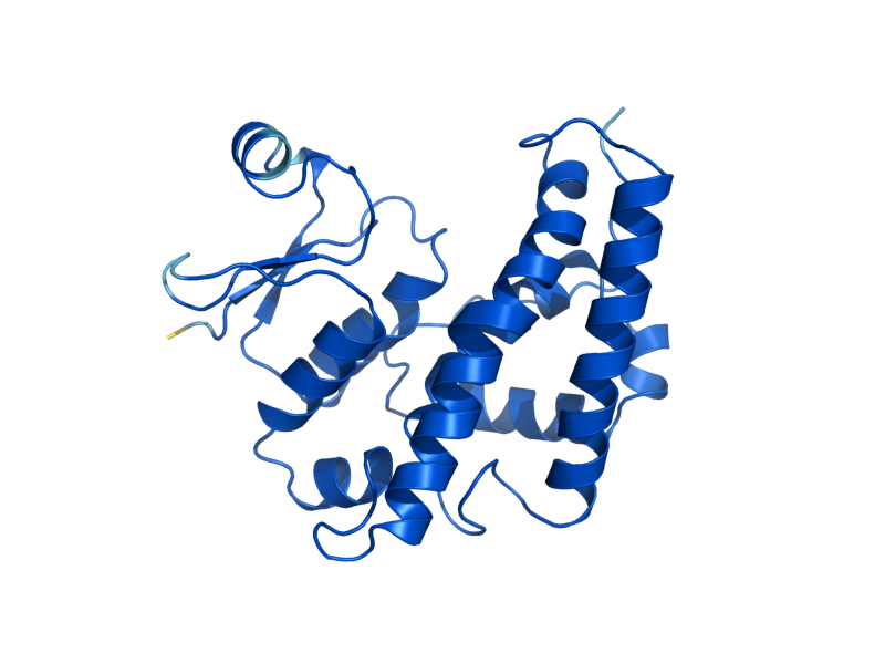 AlphaFold predicted structure of YGR201C