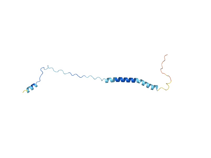 AlphaFold predicted structure of MVB12
