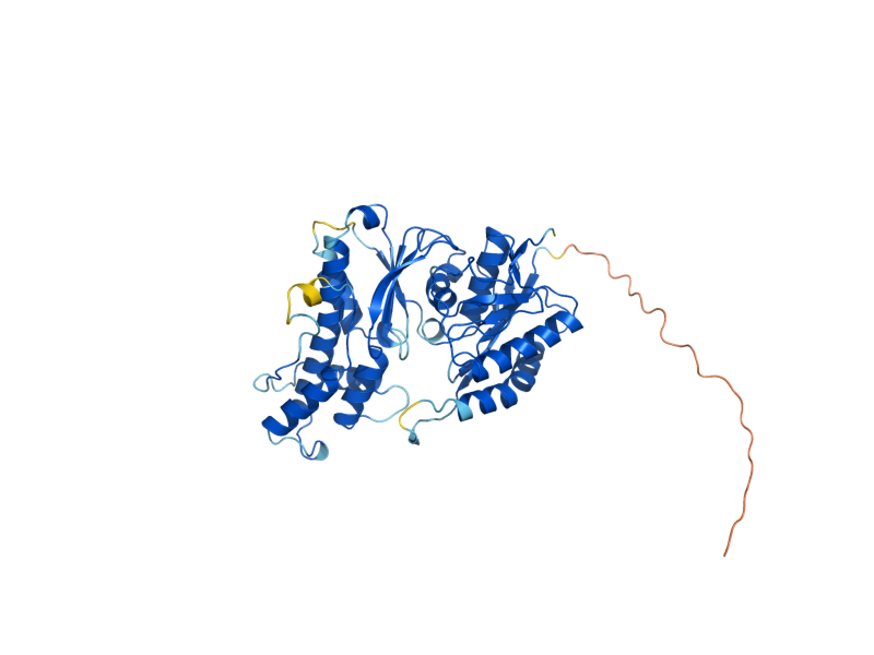 AlphaFold predicted structure of QRI7