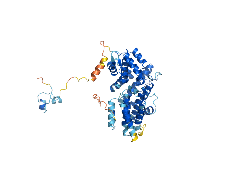 AlphaFold predicted structure of ZNF1