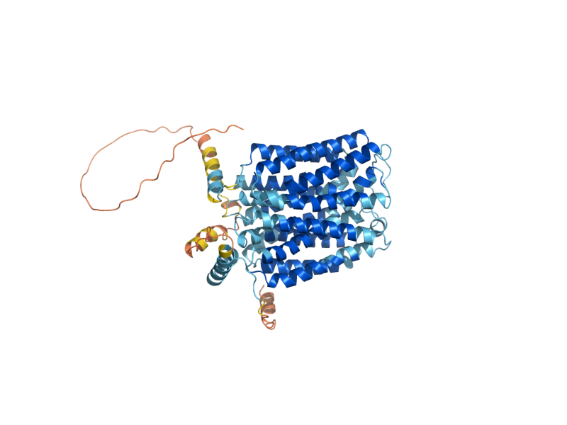 AlphaFold predicted structure of YFL040W