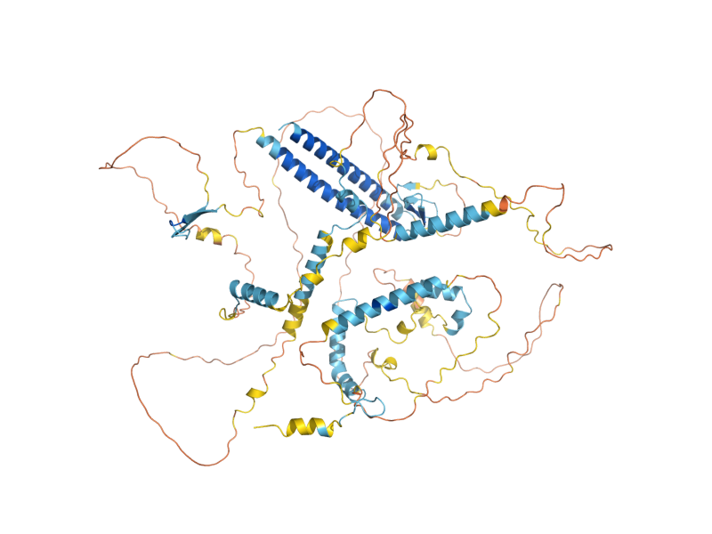 AlphaFold predicted structure of BUD27
