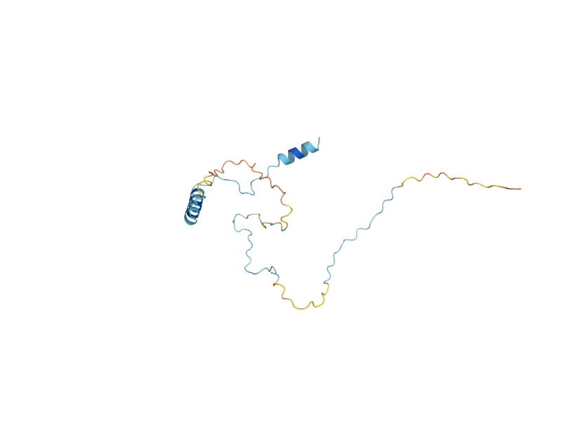 AlphaFold predicted structure of YPI1