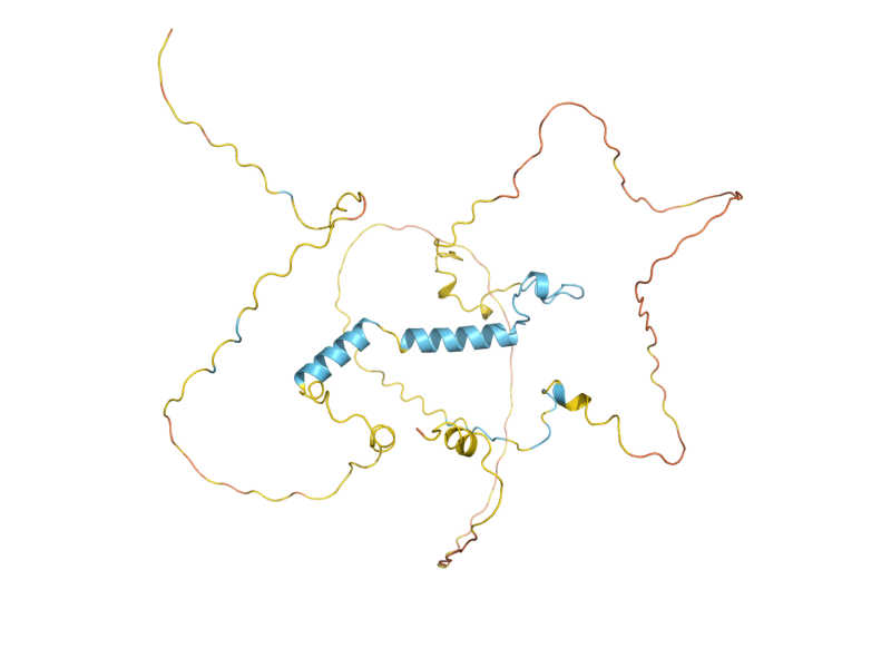 AlphaFold predicted structure of FIP1