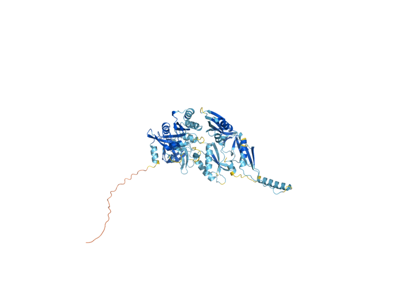 AlphaFold predicted structure of GUF1