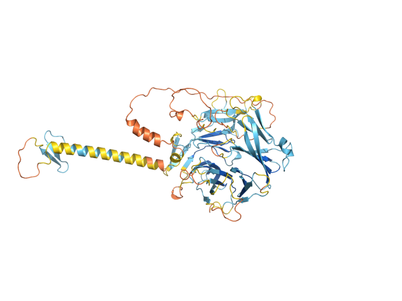 AlphaFold predicted structure of YGL176C