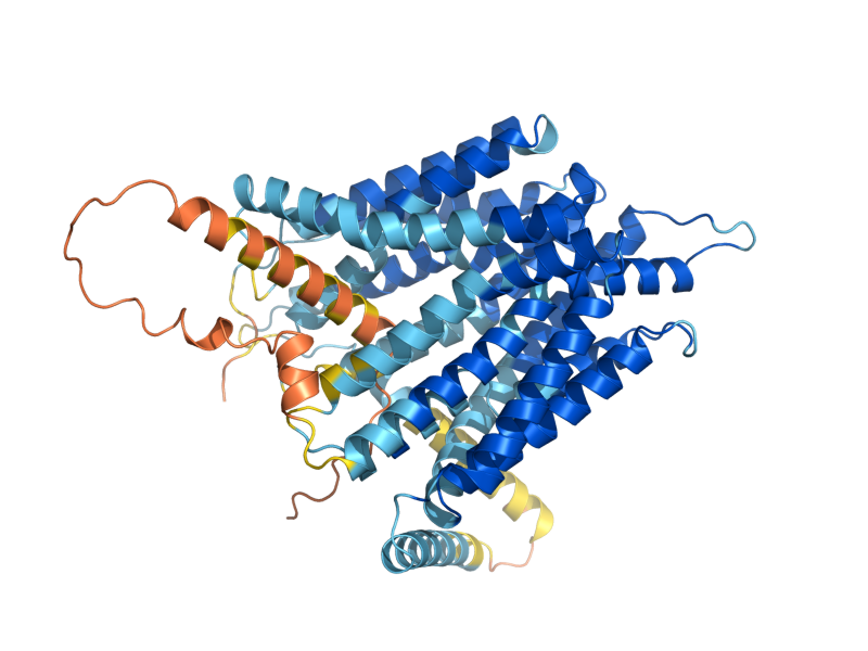 AlphaFold predicted structure of YJL163C
